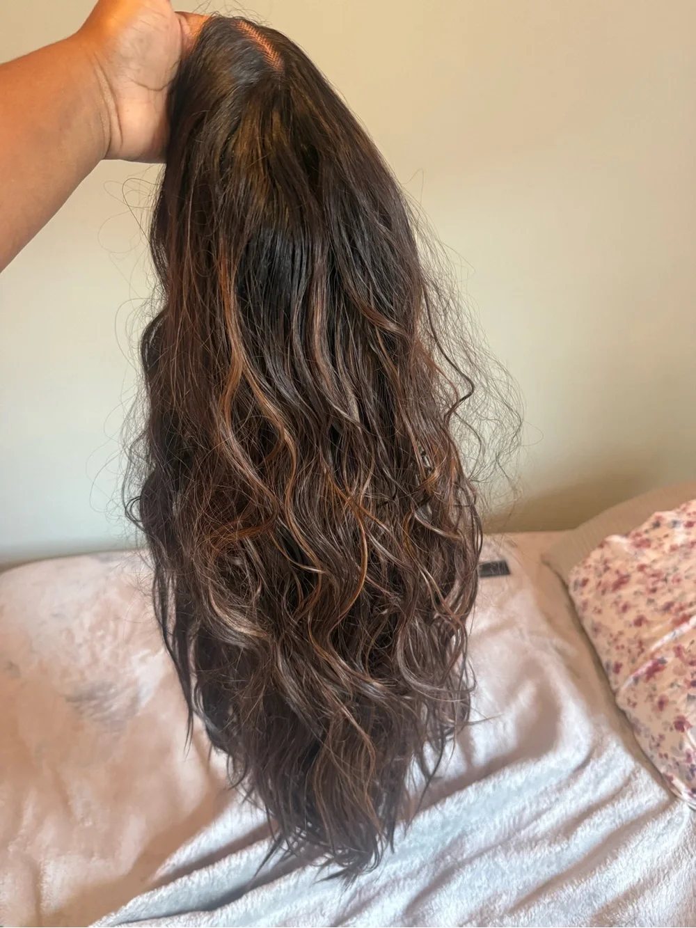 Long Wavy Dark Brown Hair Extensions – Brown Highlights